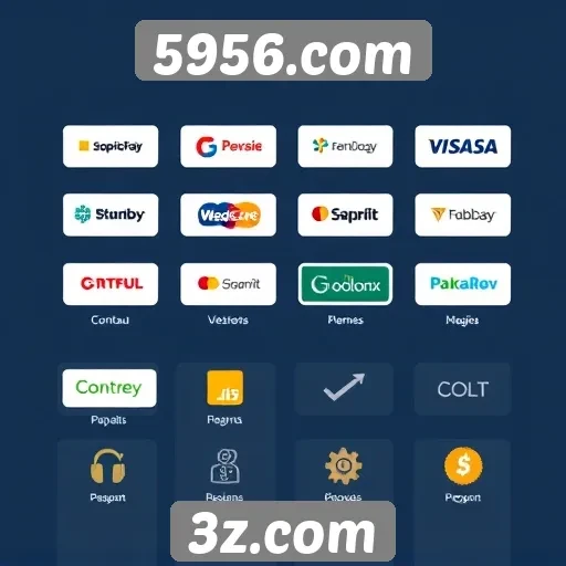 Revisão das opções de pagamento no site 5956.com
